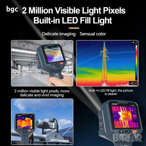 Термокамера от ново поколение Термовизионен NF-526E 256X192, инфрачервен температурен измервател, снимка 4 - Други инструменти - 50471169