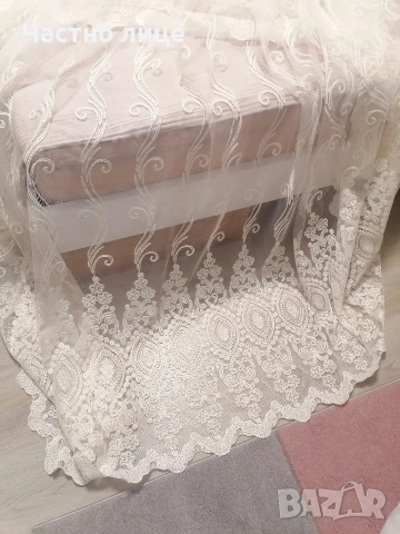 3,00 ш. /2,50 в. Ново перде, цвят екрю, снимка 8 - Пердета и завеси - 53134215