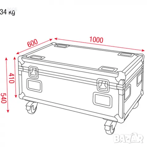 Кейс Showtec Case for 4x Helix S5000, снимка 4 - Други - 48831853