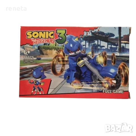 Конструктор Соник, Мини блокчета, Пластмасов, Син, 10 части, снимка 4 - Конструктори - 52430822