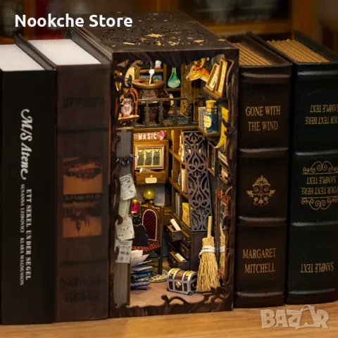 Сглобяем 3D Модел, BOOK NOOK, Разделител за Книги, Декорация на Библиотека, снимка 2 - Декорация за дома - 49423131