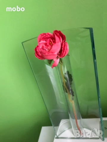 Стъклена ваза , марка PHILIPPI / Германия. , снимка 2 - Други - 50445169