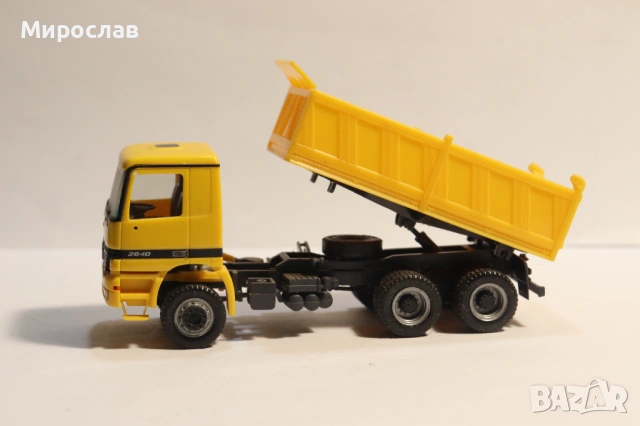 HERPA H0 1/87 MERCEDES ACTROS САМОСВАЛ КАМИОН МОДЕЛ, снимка 6 - Колекции - 53335200