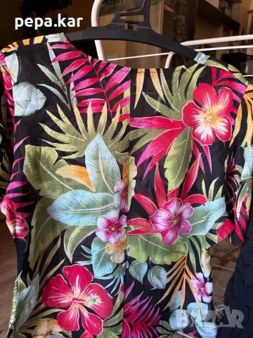 Gevanel  Костюм с черна дантелена пола и цветна блуза 42-44, снимка 3 - Костюми - 50241147