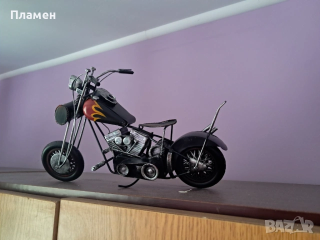 Ръчно изработен мотор от метал, снимка 2 - Декорация за дома - 53997219