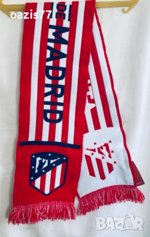 Шал на Атлетико Мадрид. Купен от стадиона в Мадрид. Нов, с етикет. 50лв, снимка 5 - Фен артикули - 52728268