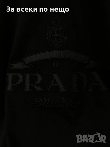 Prada Мъжка Черна Тениска👕Мъжка Блуза С Къс Ръкав В Черен Цвят Код Mens P.103, снимка 2 - Тениски - 53821705