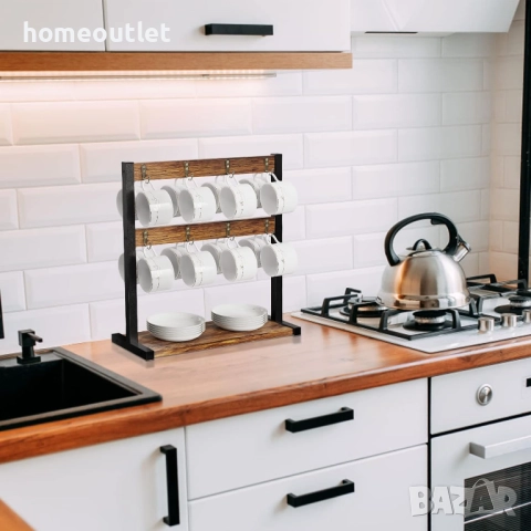 ПРОМОЦИЯ Поставка за 16 чаши – функционален и стилен органайзер за кухнята BORWART JJ-ZZ718, снимка 3 - Аксесоари за кухня - 52720632