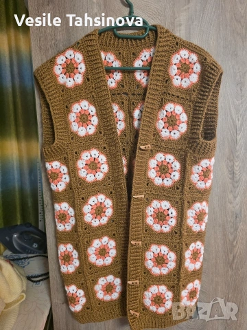 Ръчно плетено елек 