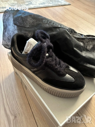 Зимни маратонки Тамарис от естествена кожа, снимка 2 - Маратонки - 53069339