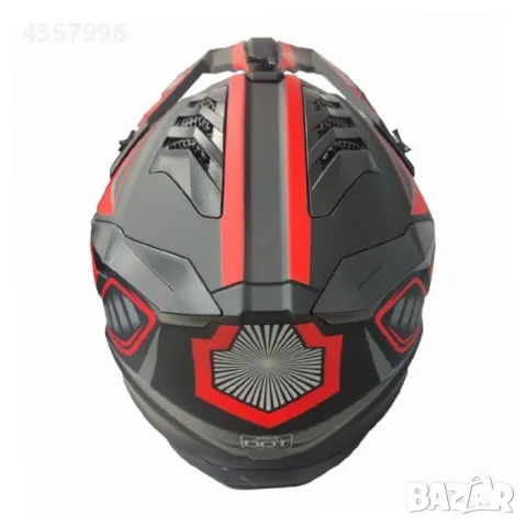 Кросова Каска 127, L, Matt Black/Red, снимка 4 - Аксесоари и консумативи - 50054212