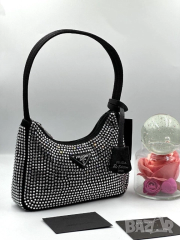 чанти с камъни prada 21х13см , снимка 8 - Чанти - 51442349