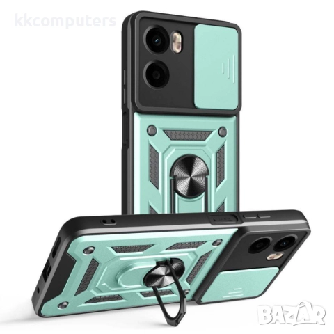 Motorola Moto G05 4G / E15 4G Удароустойчив Ring Holder Калъф и Протектор, снимка 4 - Калъфи, кейсове - 52674262