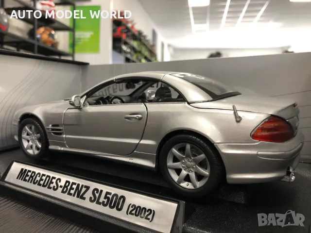 PREMIUM метална колекционерска количка MERCEDES SL500 AMG 2002г. 1:18, снимка 3 - Колекции - 47145883