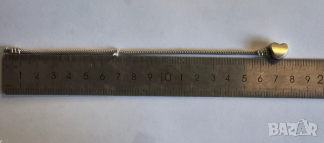 Сребърна гривна Пандора, снимка 2 - Гривни - 51776858