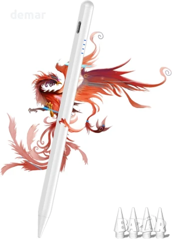 Стилус за iPad (2018-2025) Apple iPad 6/7/8/9/10/11(A16), (бял), снимка 1