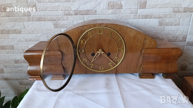Стар каминен часовник - Kienzle - Germany -Антика - 1960", снимка 5 - Антикварни и старинни предмети - 53006058