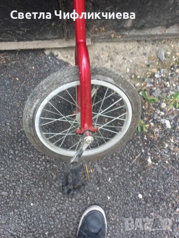 Велосипед едноколесен Fishbone Sport - червено, снимка 5 - Велосипеди - 45544014