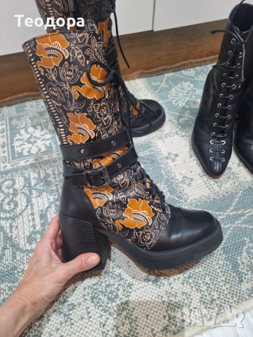 Боти от естествена кожа!, снимка 9 - Дамски боти - 52592972