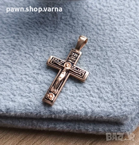 Златен кръст – проба 585 с лазерно клеймо