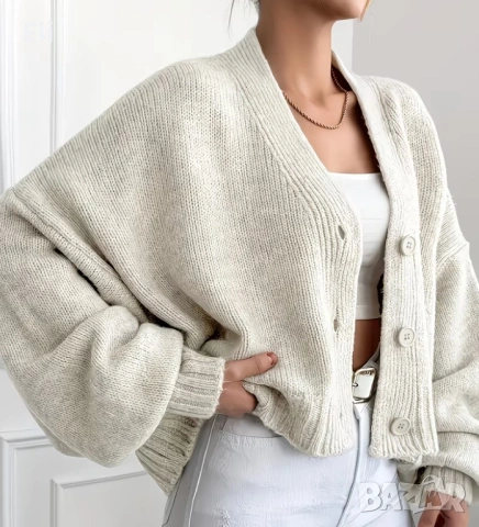 Елегантна дамска жилетка в изчистен цвят, снимка 3 - Жилетки - 53627246