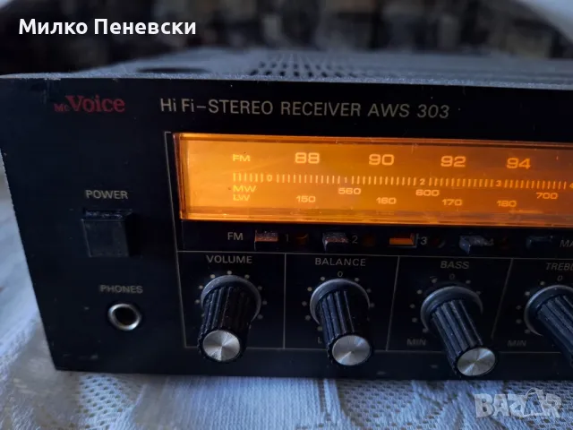 MC VOICE AWS 303 HIFI STEREO RECEIVER , снимка 3 - Ресийвъри, усилватели, смесителни пултове - 47965382