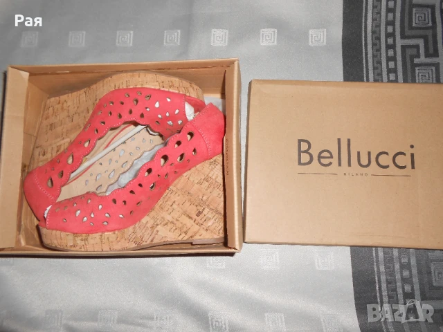 Дамски сандали на платформа Bellucci Milano, снимка 3 - Сандали - 50751944