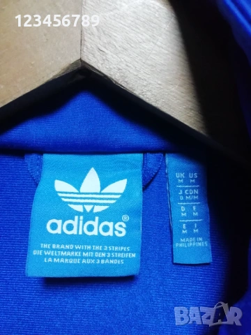 Adidas Originals Blue Firebird оригинално горнище размер М, снимка 6 - Спортни дрехи, екипи - 53329596