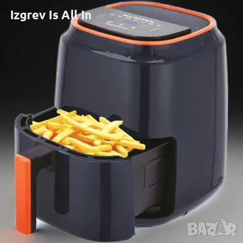 Фритюрник KUMTEL Airfryer с LED дисплей и сензорно управление, снимка 3 - Фритюрници - 49465815