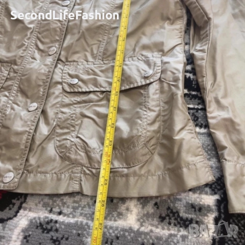 Яке Geox Respira, ветроустойчиво резидав цвят с цип и копчета, дамско, размер M, снимка 4 - Якета - 52858733