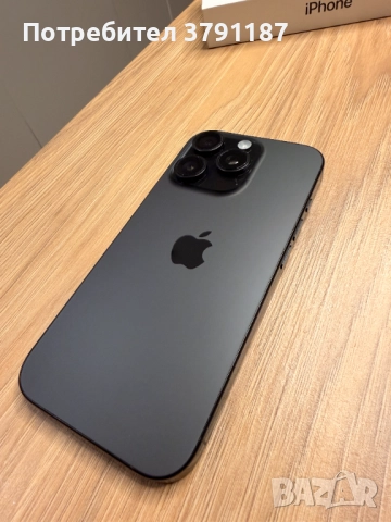 iPhone 16 Pro 256GB, Black Titanium – Отлично състояние, 95% бат., снимка 2 - Apple iPhone - 52868541