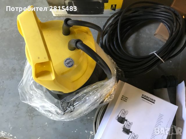 Потопяема помпа за мръсна вода Karcher SP 3 Dirt + Маркуч плосък текстилен за вода KARCHER 1, снимка 6 - Напояване - 45967916