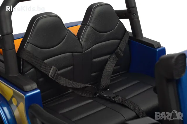 Офроуд акумулаторен автомобил RINGO – 4x4, до 100 кг, с дистанционно и LED, Син, снимка 9 - Детски велосипеди, триколки и коли - 49971650