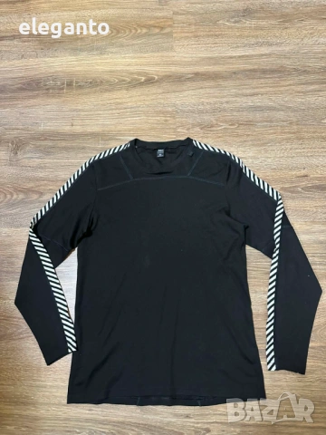 Мъжко ! Helly Hansen Merino Wool HH Lifa Stripe Crew  Shirt , M размер, снимка 2 - Спортни дрехи, екипи - 53801793