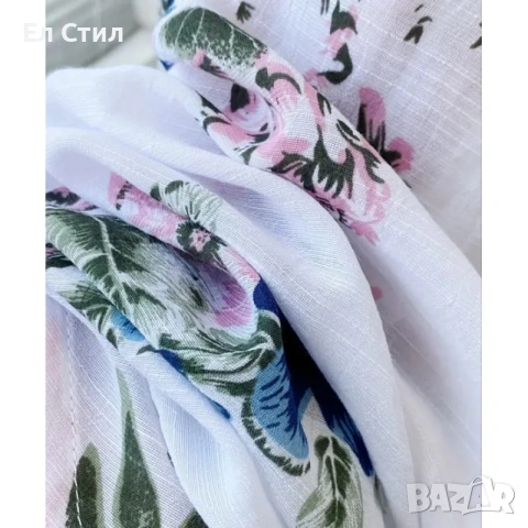 💕Дълга риза на цветя размер XXL, снимка 3 - Ризи - 54024295