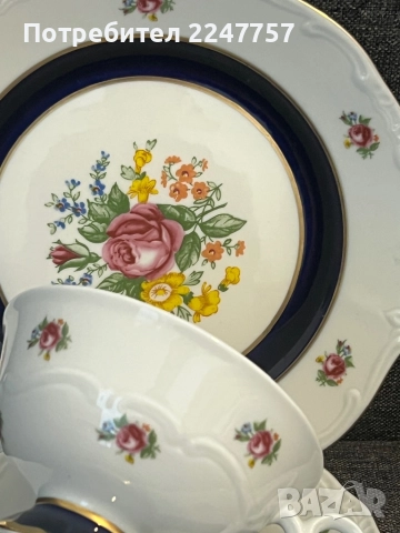 Троен сет порцелан Weimar Katharina , снимка 3 - Антикварни и старинни предмети - 51591912