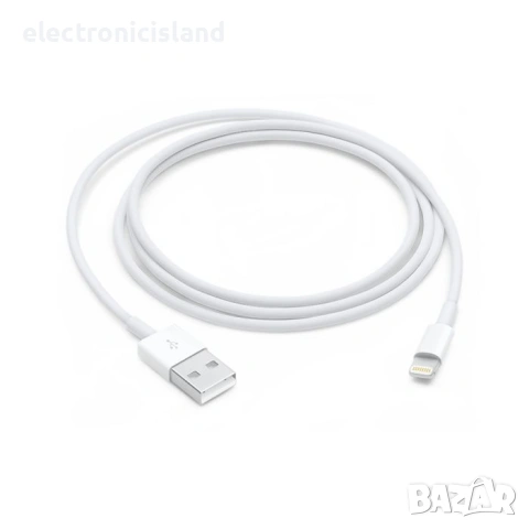 Комплект оригинален кабел Apple MD818FE/A USB A to Lightning 1м + зaрядно Apple Power adapter 5W, снимка 9 - Аксесоари за Apple - 53924564