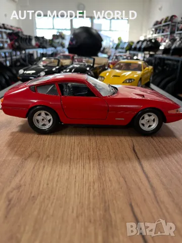 Рядък модел метална колекционерска количка FERRARI DAYTONA 1969 1:18, снимка 2 - Колекции - 48383048