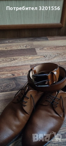 Мъжки официални обувки от естествена кожа , снимка 5 - Официални обувки - 53513267