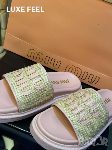 MIU MIU ✨Дамски Чехли , снимка 4 - Чехли - 54282460