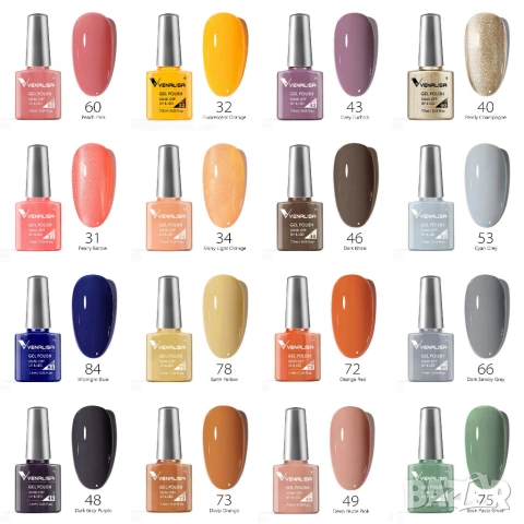 Промо ПАКЕТ 10 броя гел лак Venalisa, снимка 2 - Продукти за маникюр - 53536160