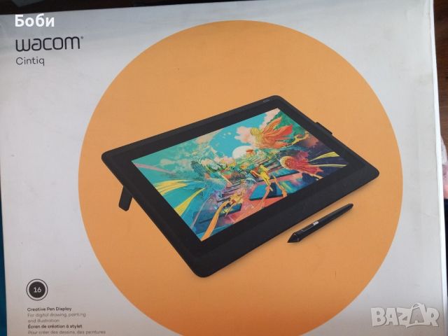 Графичен таблет Wacom Cintiq 16 , снимка 4 - Монитори - 45782342