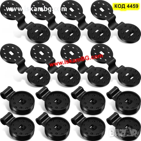 Щипки за засенчваща мрежа, пластмасови клипси държачи за зелена мрежа - КОМПЛЕКТ 20 БРОЯ - КОД 4459, снимка 10 - Огради и мрежи - 49671724