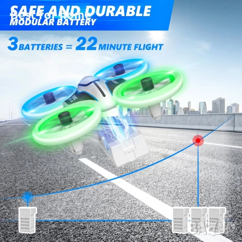 Сгъваем Дрон с HD Камера – FPV пренос на живо, 2 батерии, снимка 2 - Дронове и аксесоари - 52954663