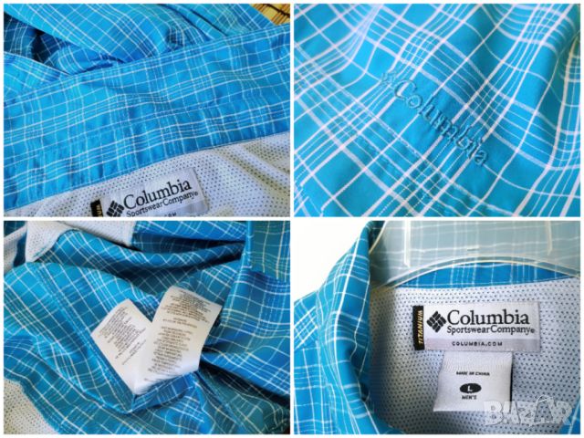 (144,90 лв.) ОФЕРТА °°° Columbia Titanium PRO / L* / мъжка риза лятна с къс ръкав / състояние: ново, снимка 17 - Спортни дрехи, екипи - 45250451