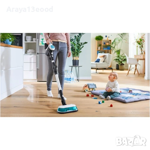 Безжична прахосмукачка и моп 2 в 1 Bosch Unlimited 7 ProHygienic Aqua BCS71HYG1 с LED светлини, снимка 8 - Прахосмукачки - 53778537