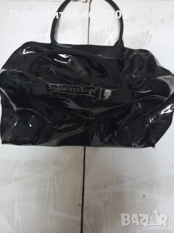 маркова черна лачена  чанта