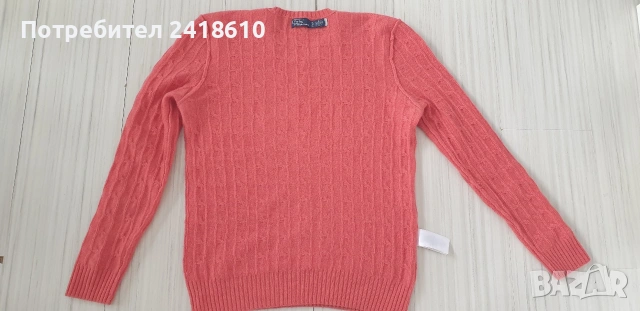 POLO Ralph Lauren Cable Wool / Cashmere Knit Womens Size L - XL ОРИГИНАЛ! Дамски Пуловер !, снимка 5 - Блузи с дълъг ръкав и пуловери - 53579190