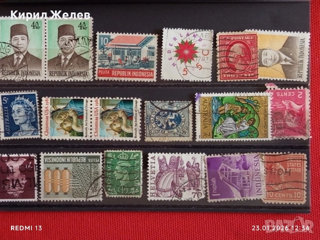 Стари пощенски марки от цял свят смесени ИНДОНЕЗИЯ, АМЕРИКА, АВСТРАЛИЯ за КОЛЕКЦИЯ 51940, снимка 10 - Филателия - 53198837