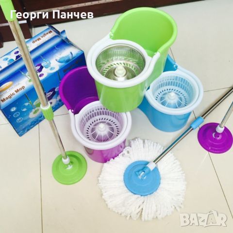 Моп за почистване на под - ламинат  - spin mop 360, снимка 2 - Мопове, кофи, четки и метли - 45976726